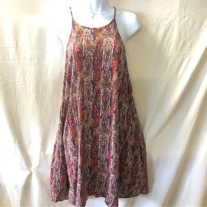 AEO 60s Style Paisley Print A-Line Go Go Dress with POCKETS RN 54485